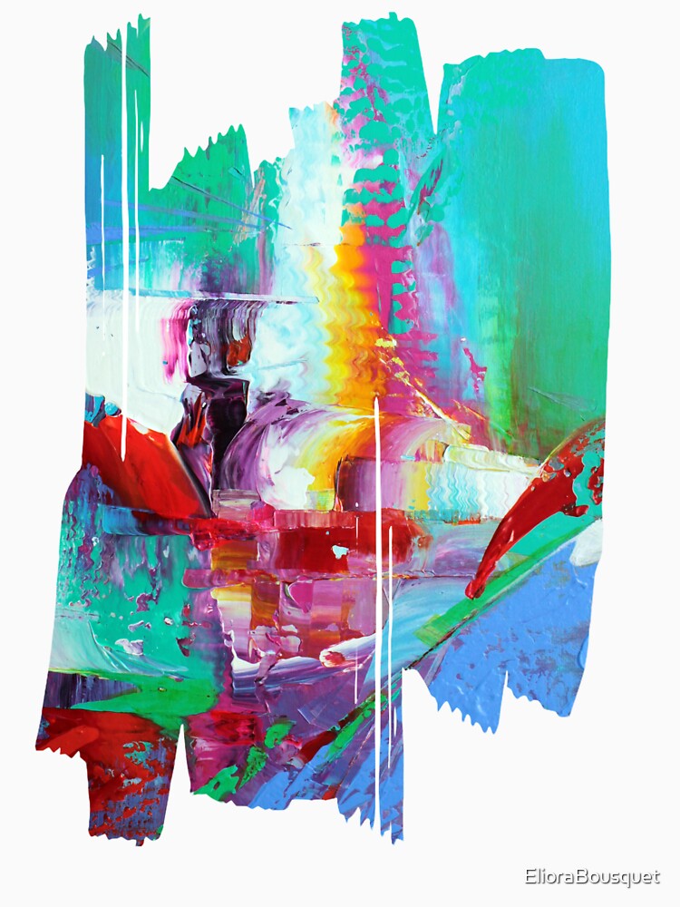 Aperçu 3 sur 3. T-shirt moulant col V avec l'œuvre L essence des reves 63 créée et vendue par ElioraBousquet.