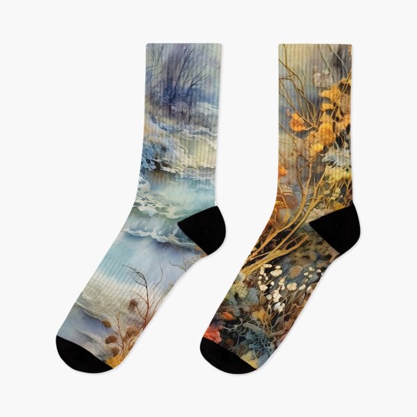 Item preview, River cascades through the beautiful woods at sunset 3 designed and sold by Art by Lilia.