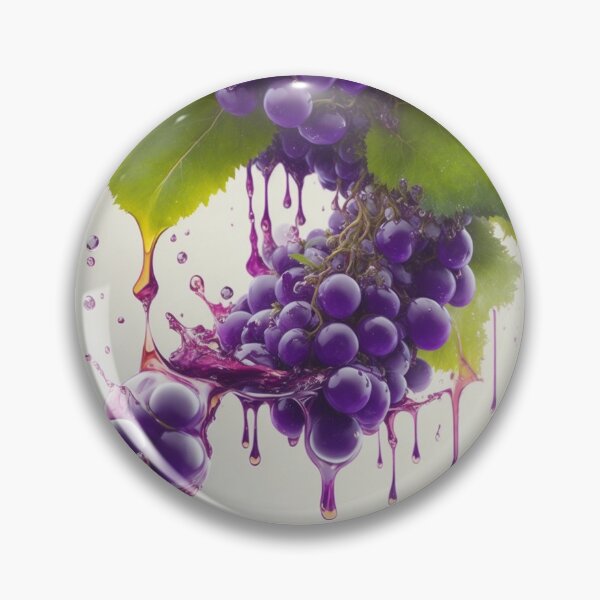 Item preview, A Bundle of Grapes Splash Art Painting Design Print designed and sold by randomtdesigns.