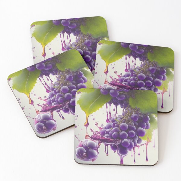 Item preview, A Bundle of Grapes Splash Art Painting Design Print designed and sold by randomtdesigns.