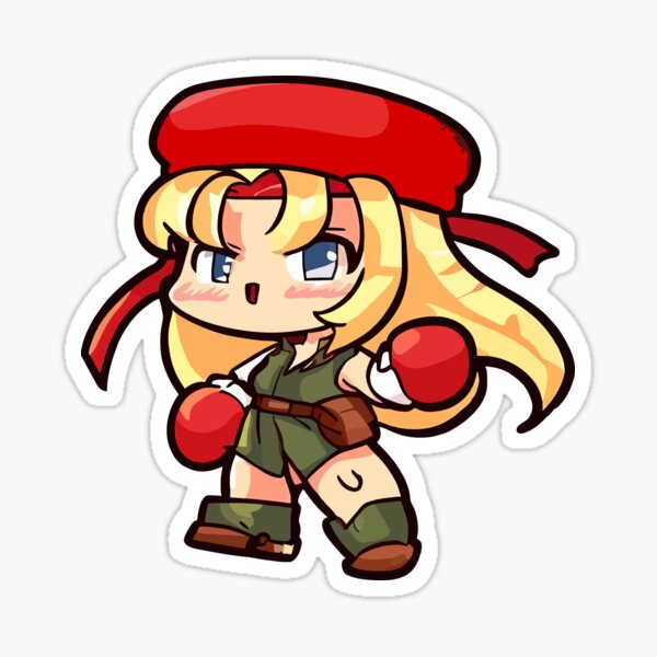 Cute Chibi Cammy SF6 T-Shirt - Video Games Lover - Sticker