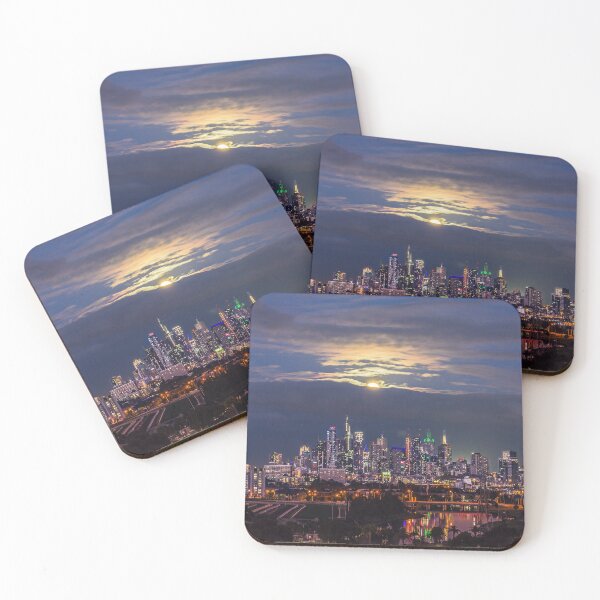 Item preview, Melbourne Moon Rise of the City designed and sold by Pontian69.