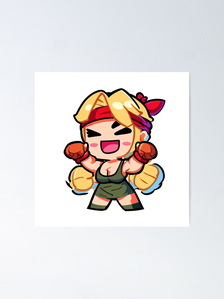 Cute Chibi Cammy SF6 T-Shirt - Video Games Lover - Sticker