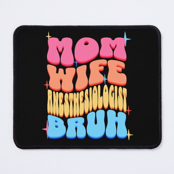 Item preview, Mom Wife Anesthesiologist, Retro Colorful Mommy design designed and sold by BYNDART.