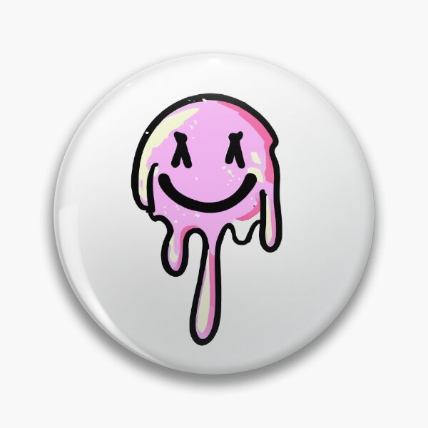 Artikelvorschau, Aufkleber mit tropfendem Lächeln und Blitz-Smiley-Gesicht entworfen und verkauft von Koolzilla.