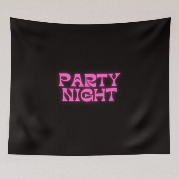 Item preview, party night, dancing, rave, pink text  designed and sold by vintagebuddy.