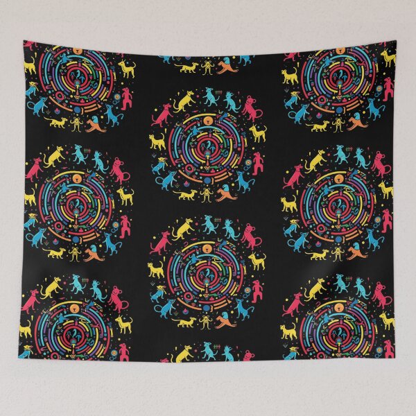 Item preview, Wild Wonders - Pre-Columbian Pop Art Fusion designed and sold by SADStyleDesigns.