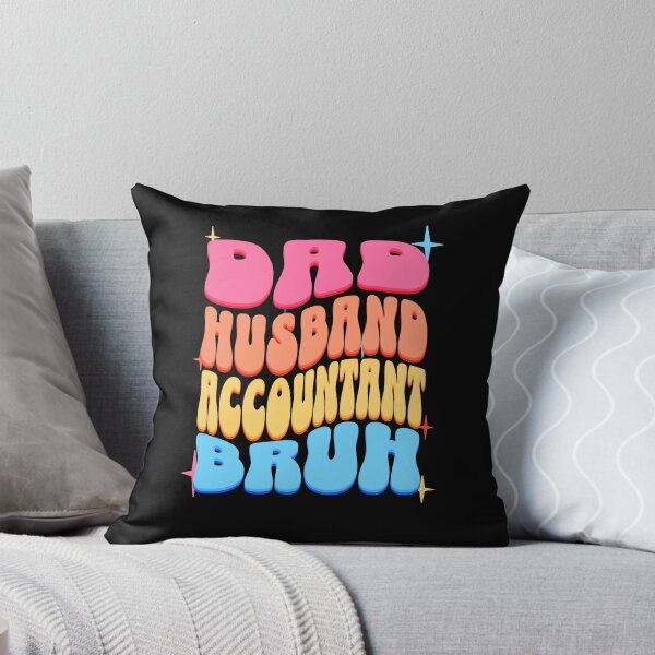 Item preview, Dad Husband Accountant, Retro Colorful Daddy design designed and sold by BYNDART.