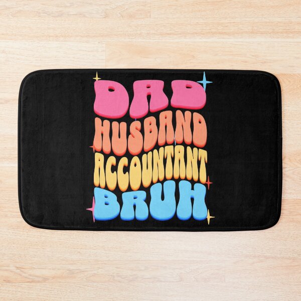 Item preview, Dad Husband Accountant, Retro Colorful Daddy design designed and sold by BYNDART.
