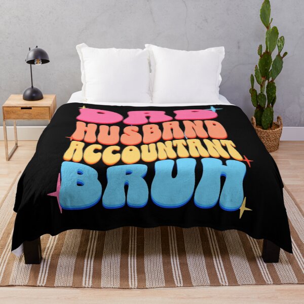 Item preview, Dad Husband Accountant, Retro Colorful Daddy design designed and sold by BYNDART.