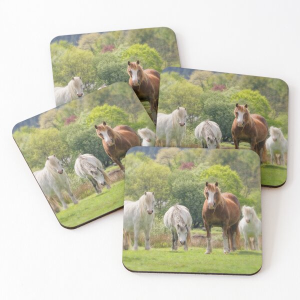 Item preview, Four Horses in a Field designed and sold by heidipics.