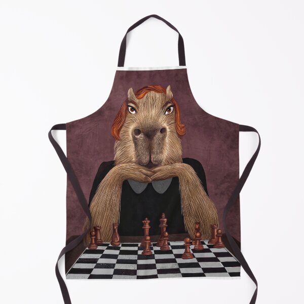 Item preview, Capybara Queen's Gambit designed and sold by Ekaterina Khozatskaya.