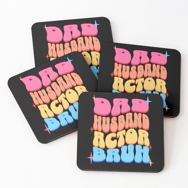 Item preview, Dad Husband Actor, Retro Colorful Daddy design designed and sold by BYNDART.