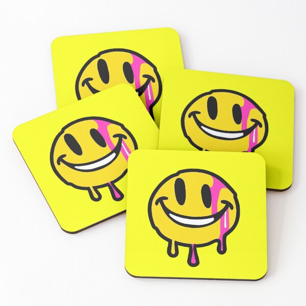 Item preview, drippy smile Sticker lightning smiley face Sticker designed and sold by Koolzilla.