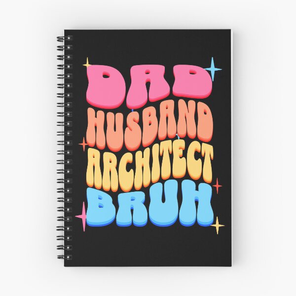 Item preview, Dad Husband Architect, Retro Colorful Daddy design designed and sold by BYNDART.