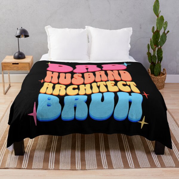 Item preview, Dad Husband Architect, Retro Colorful Daddy design designed and sold by BYNDART.