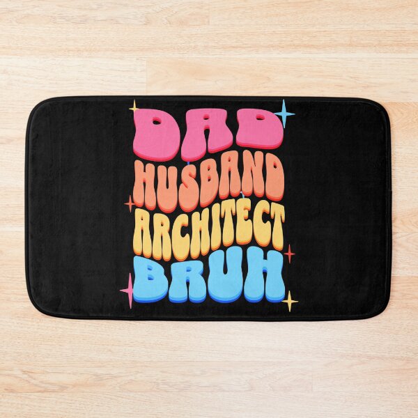 Item preview, Dad Husband Architect, Retro Colorful Daddy design designed and sold by BYNDART.