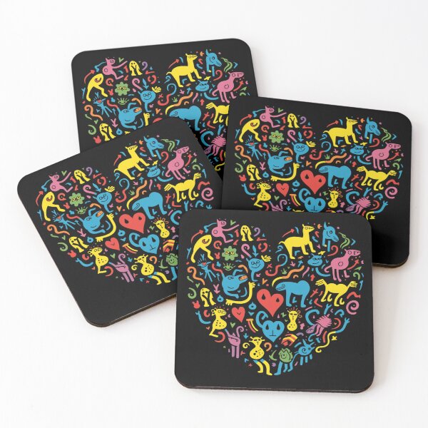 Item preview, Wild at Heart - Pre-Columbian Pop Art Fusion designed and sold by SADStyleDesigns.