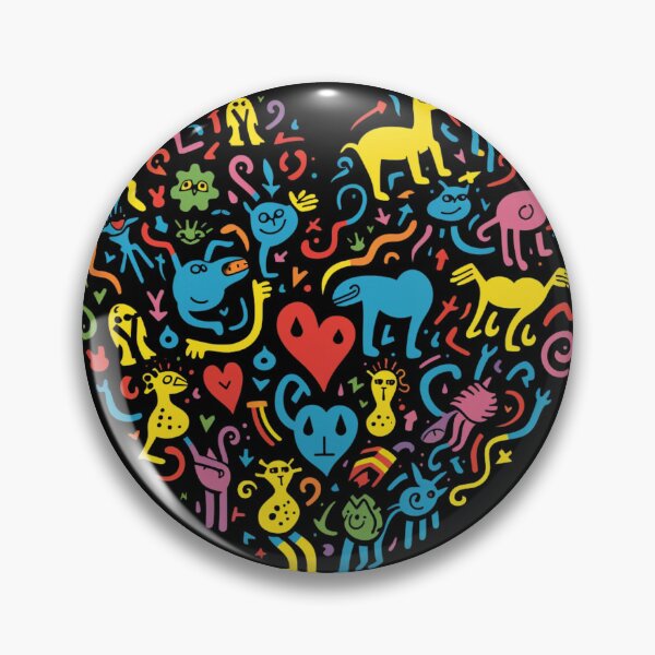 Item preview, Wild at Heart - Pre-Columbian Pop Art Fusion designed and sold by SADStyleDesigns.