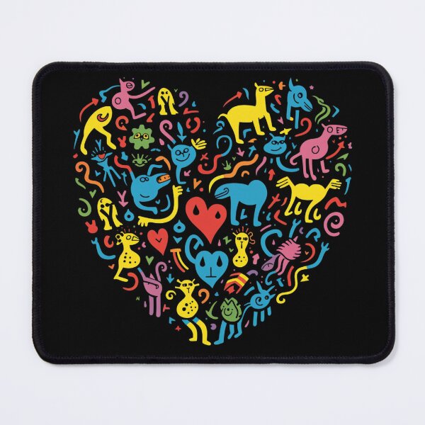 Item preview, Wild at Heart - Pre-Columbian Pop Art Fusion designed and sold by SADStyleDesigns.