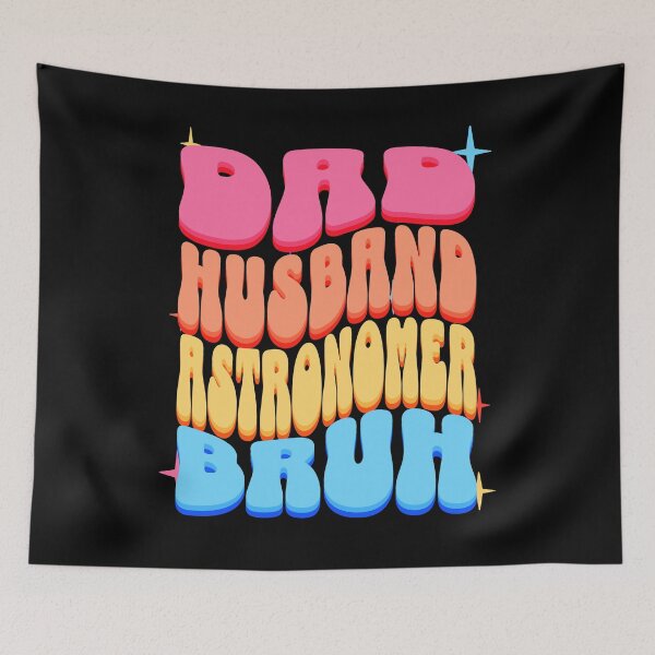 Item preview, Dad Husband Astronomer, Retro Colorful Daddy design designed and sold by BYNDART.