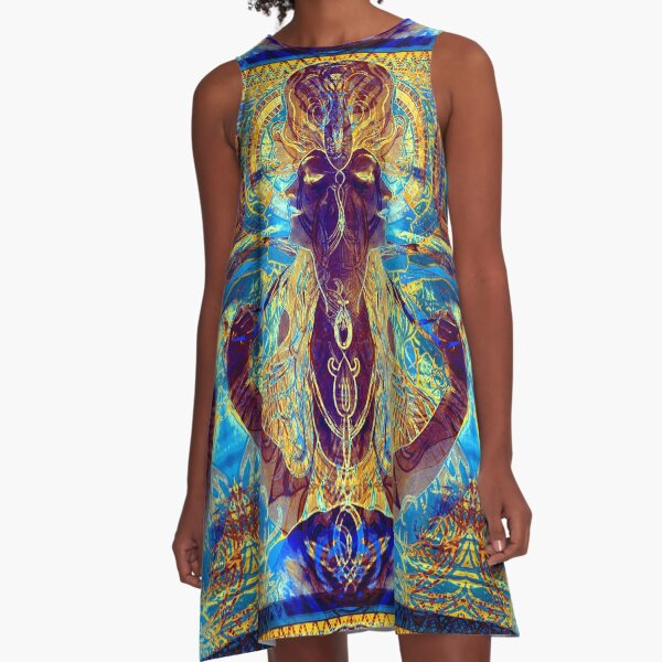 Alphonse Mucha Remixed 03 A-Line Dress