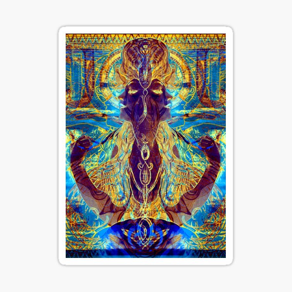Alphonse Mucha Remixed 03 Sticker