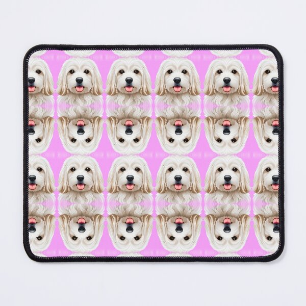 Item preview, Cute Dog Pink White Pattern designed and sold by artbibun.