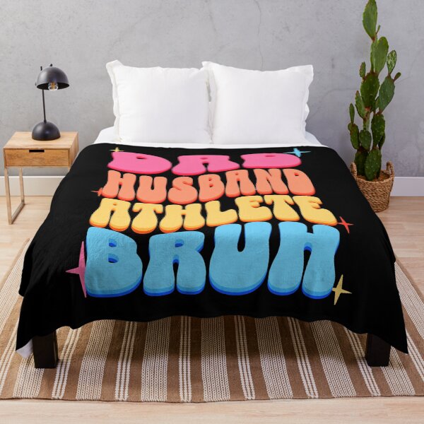Item preview, Dad Husband Athlete, Retro Colorful Daddy design designed and sold by BYNDART.