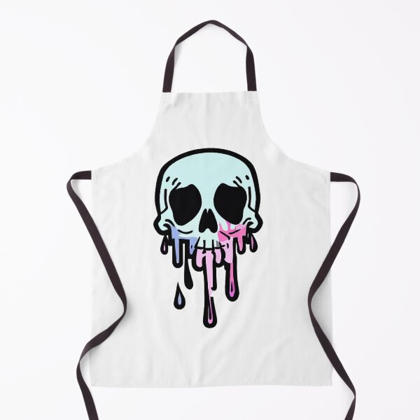 Item preview, skull Drippy Melting Skull drippy Sticker lightning smiley face Sticker designed and sold by Koolzilla.