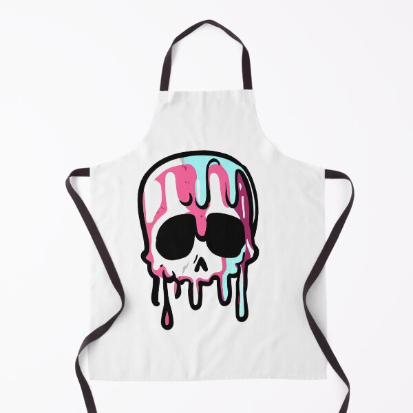 Item preview, skull Drippy Melting Skull drippy Sticker lightning smiley face Sticker designed and sold by Koolzilla.