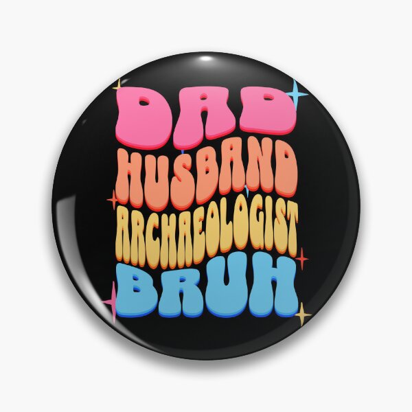 Item preview, Dad Husband Archaeologist, Retro Colorful Daddy design designed and sold by BYNDART.