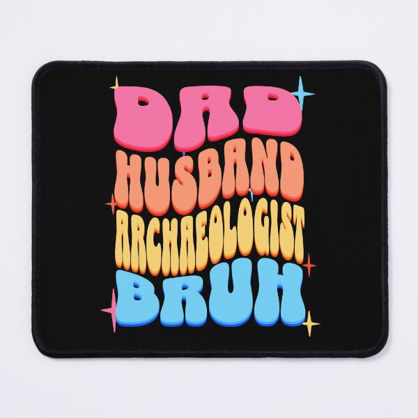 Item preview, Dad Husband Archaeologist, Retro Colorful Daddy design designed and sold by BYNDART.