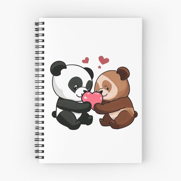 Item preview, Panda And Brownie Bear Couple designed and sold by GiftsForCouples.