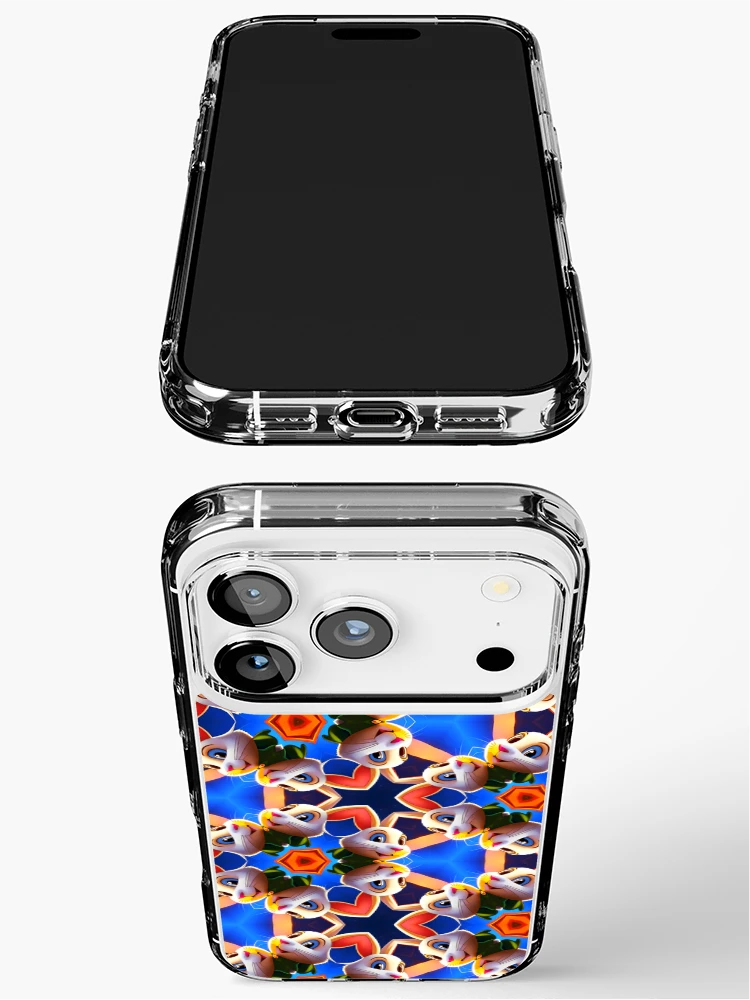 Thumbnail 3 of 5, iPhone Case, Cute Face Rabbit Pattern designed and sold by artbibun.
