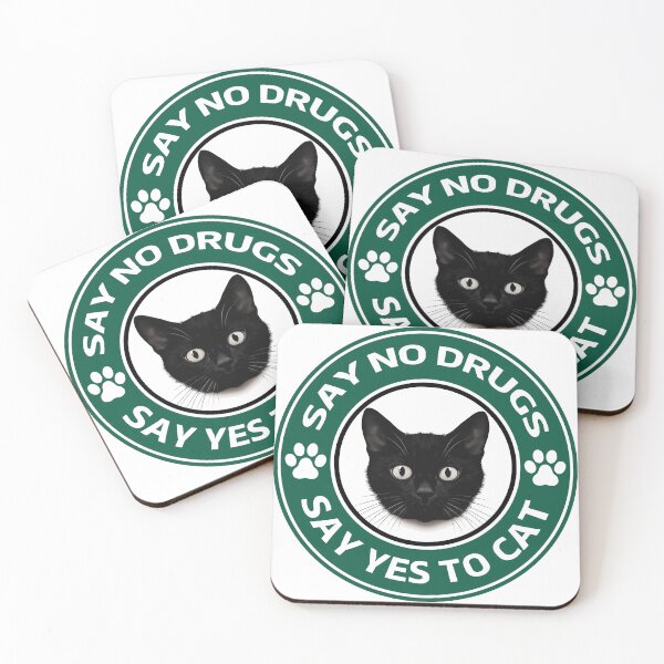 Item preview, Say no drugs say yes to cat designed and sold by ENTERBOX.