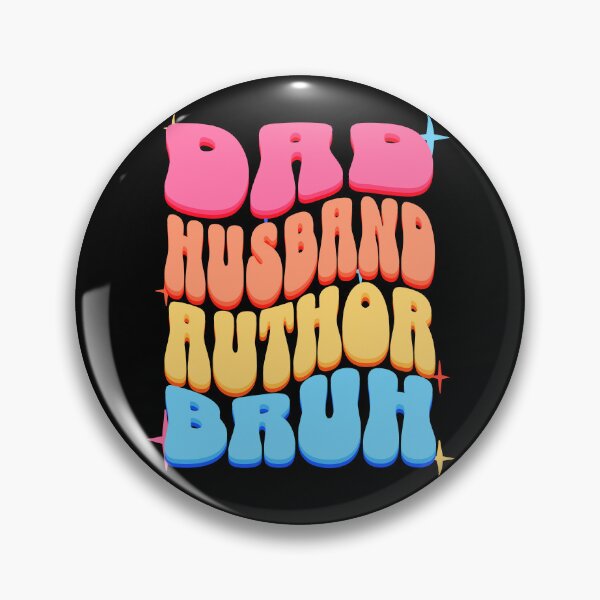 Item preview, Dad Husband Author, Retro Colorful Daddy design designed and sold by BYNDART.