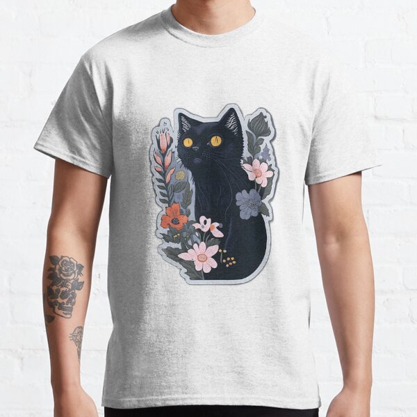 Black Cat T-Shirts for Sale | Redbubble