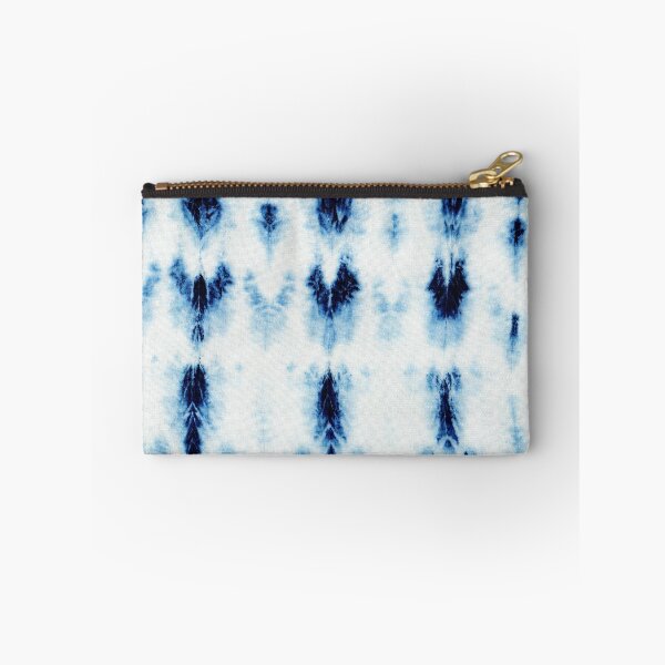 Item preview, Seamless tie-dye pattern of indigo color on white silk.  Shibori dyeing. designed and sold by lamarmarina.