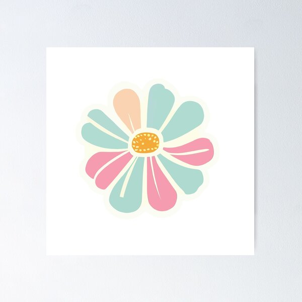 Item preview, cute preppy Pink preppy/flower Sticker designed and sold by Koolzilla.