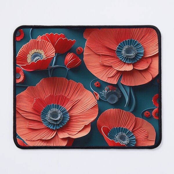 Item preview, Quilled paper poppies designed and sold by GracefulGems.