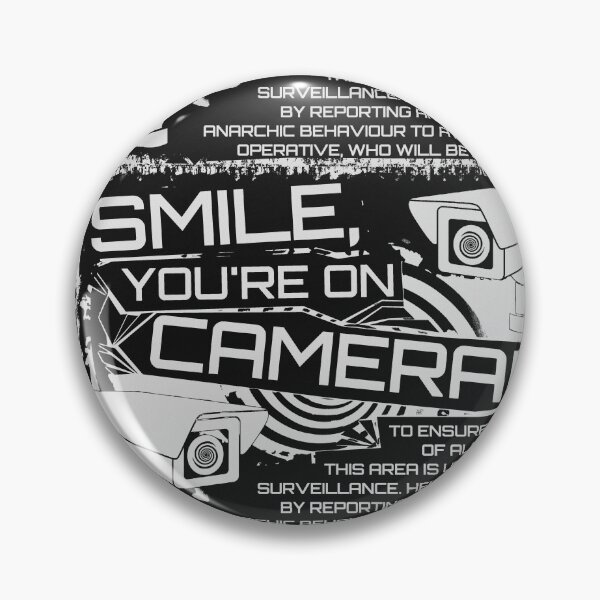 Item preview, Smile, You're On Camera! Monochrome designed and sold by Cabled Creature.