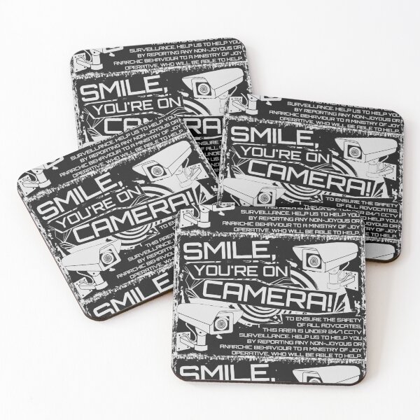 Item preview, Smile, You're On Camera! Monochrome designed and sold by Cabled Creature.