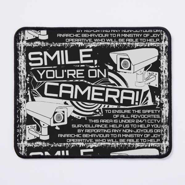Item preview, Smile, You're On Camera! Monochrome designed and sold by Cabled Creature.
