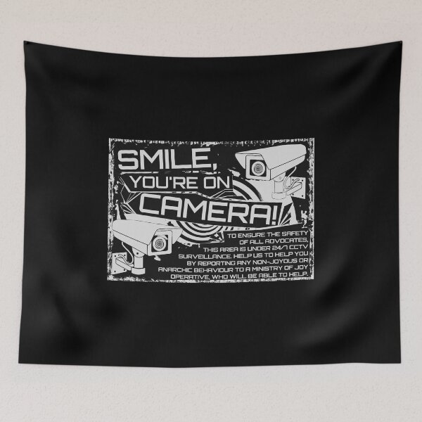 Item preview, Smile, You're On Camera! Monochrome designed and sold by Cabled Creature.