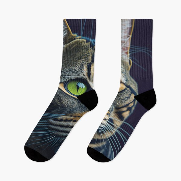 Item preview, Portrait of tabby cat designed and sold by likbatonboot.