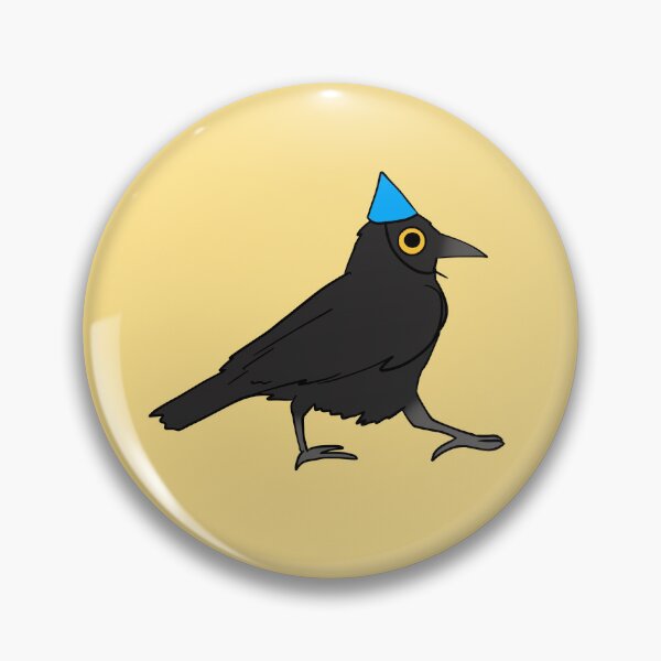 Item preview, Cute crow with birthday hat designed and sold by Mayarart.