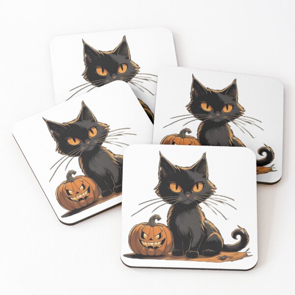 Item preview, Purrfectly Spooky designed and sold by WitchsHatStudio.