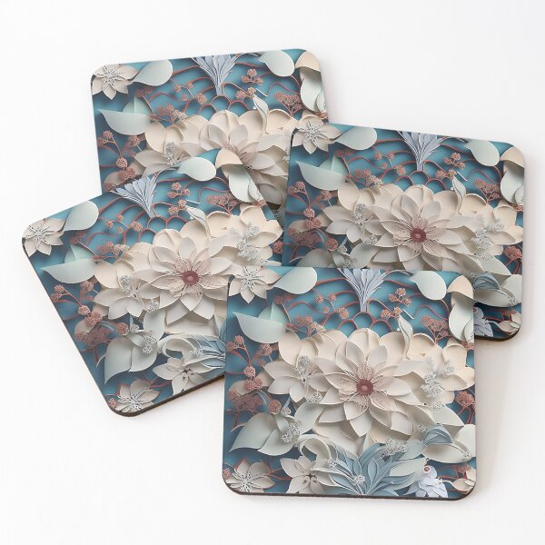 Aperçu de l'œuvre Composition florale en papier piquant créée et vendue par GracefulGems.