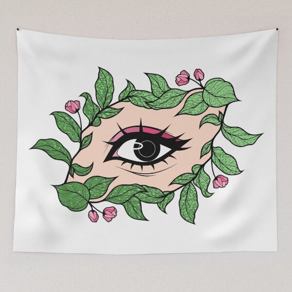 Item preview, Eye Framed by Leaves and Blossoms designed and sold by ObsidianDaz.